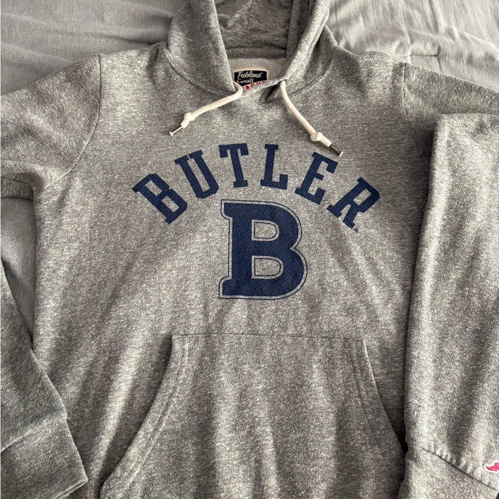 Butler University Gray Hoodie Sweatshirt Size Medium